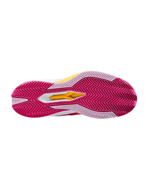 Wilson Rush Pro 4.0 Clay Branco Rosa Mulher | Ofertas de padel