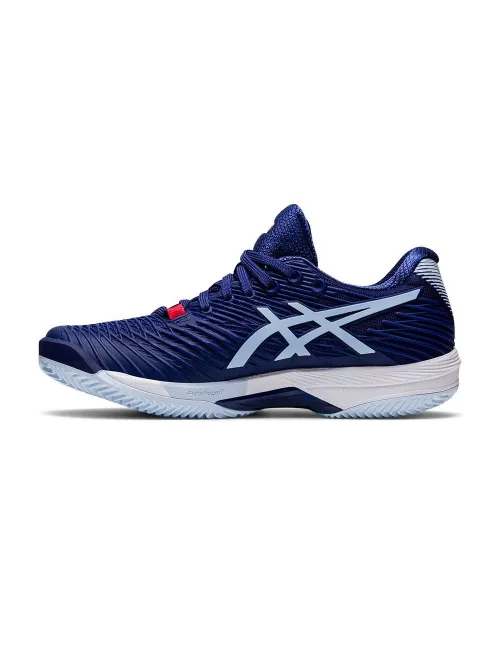 Asics Solution Speed Ff 2 Clay Azul Blanco Mujer 1042a134 404