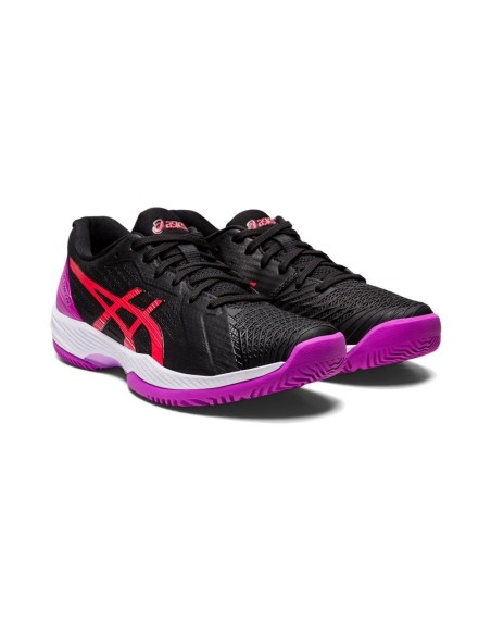 Asics Solution Swift Ff Padel Negro Rosa Mujer 1042A204 001 | Ofertas de padel
