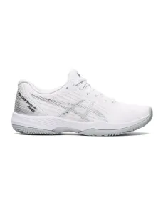 Asics Solution Swift Ff Padel Blanco Plata Mujer | Ofertas de pádel