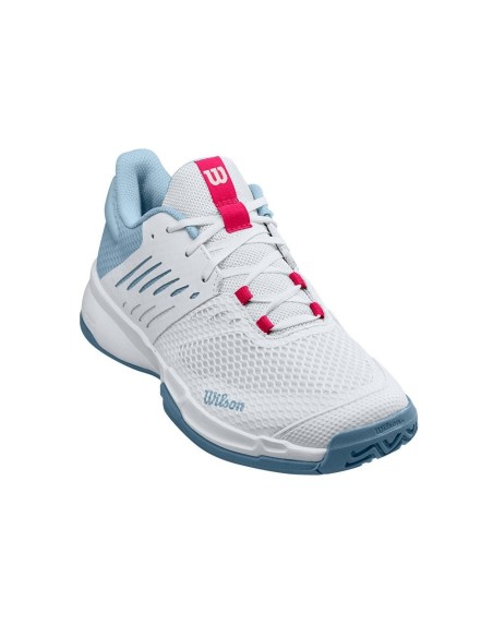 Wilson Kaos Devo 2.0 Mulher Branco Azul | Ofertas de padel