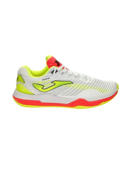 Joma Point 21 Clay Blanco Naranja Fluor | Ofertas de pádel