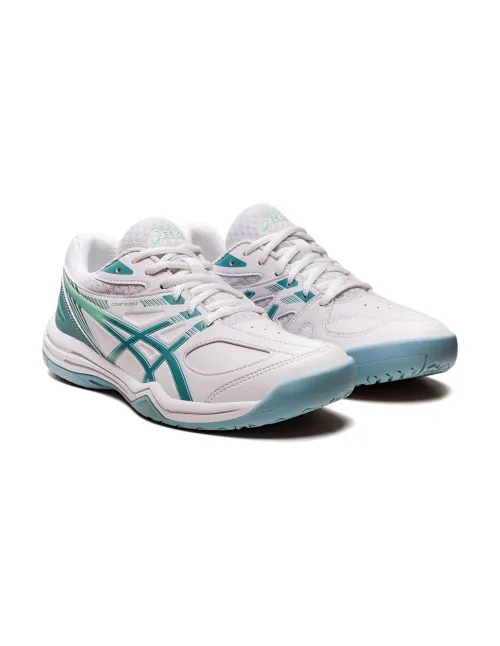 Asics Court Slide Branco Azul Feminino | Ofertas de padel