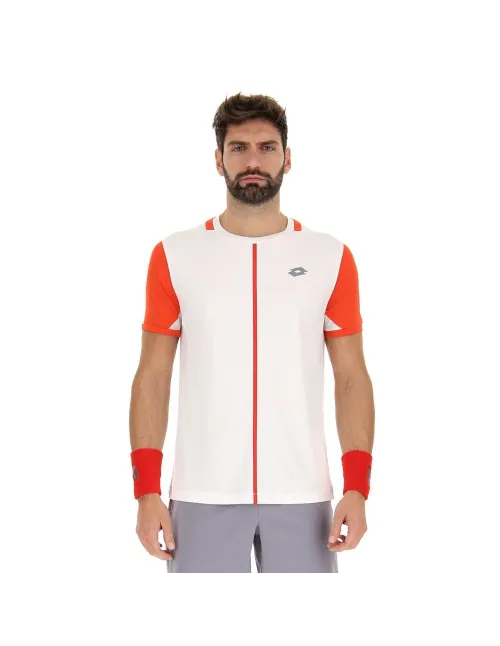 Camiseta Lotto Top Iv Blanco Rojo