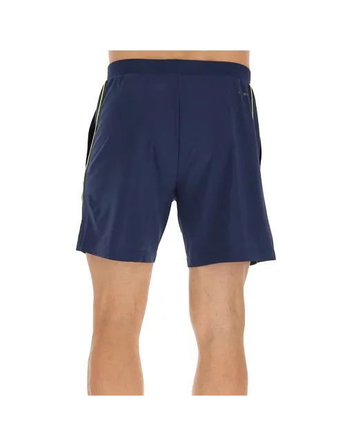 Shorts Lotto Superrapida V Blue Yellow | Ofertas de padel