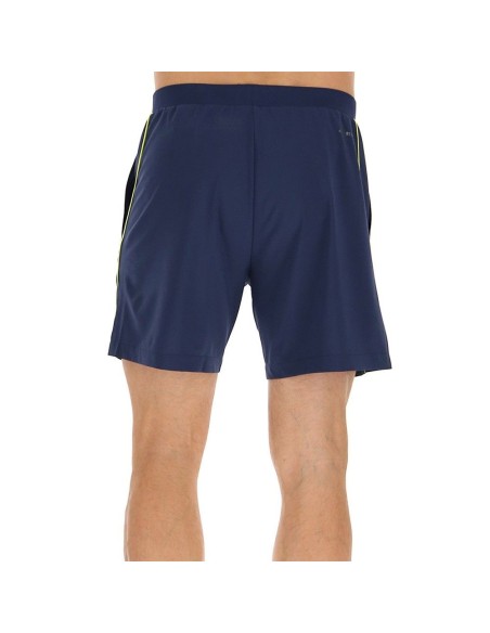 Pantalón Corto Lotto Superrapida V Azul Amarillo | Ofertas de pádel