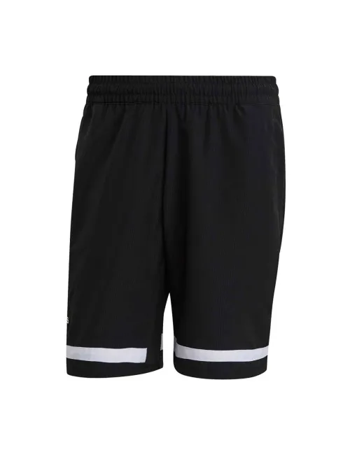 Pantalón Corto Adidas Club Negro Blanco