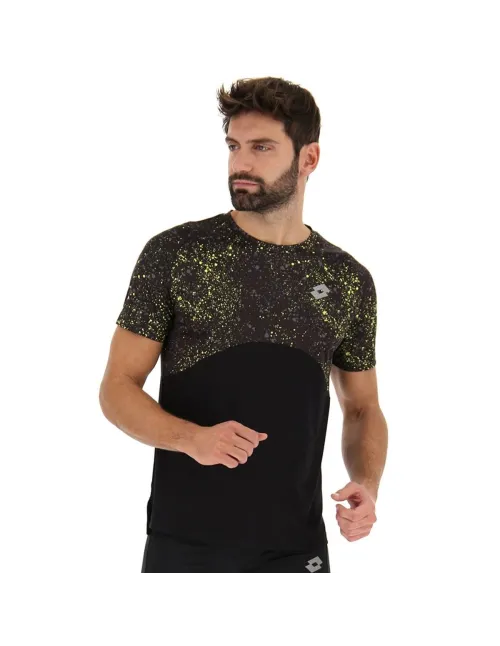 Camiseta Lotto Run Fit Ii Block Negro