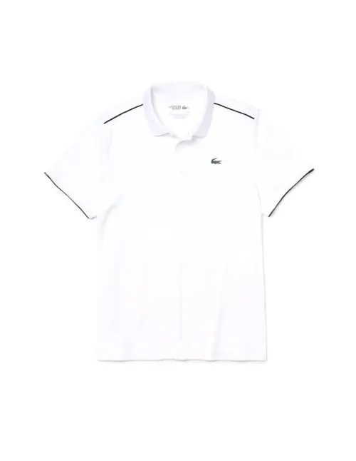 Polo Lacoste Sport Blanco Negro