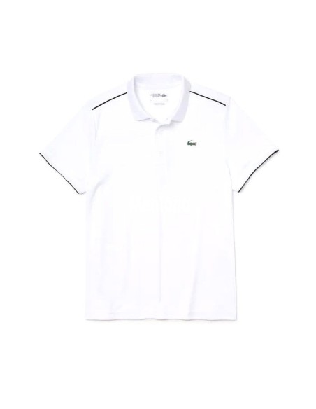 Polo Lacoste Sport Blanco Negro | Ofertas de pádel