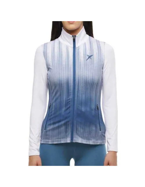 Chaqueta Drop Shot Isora Azul Blanco Mujer