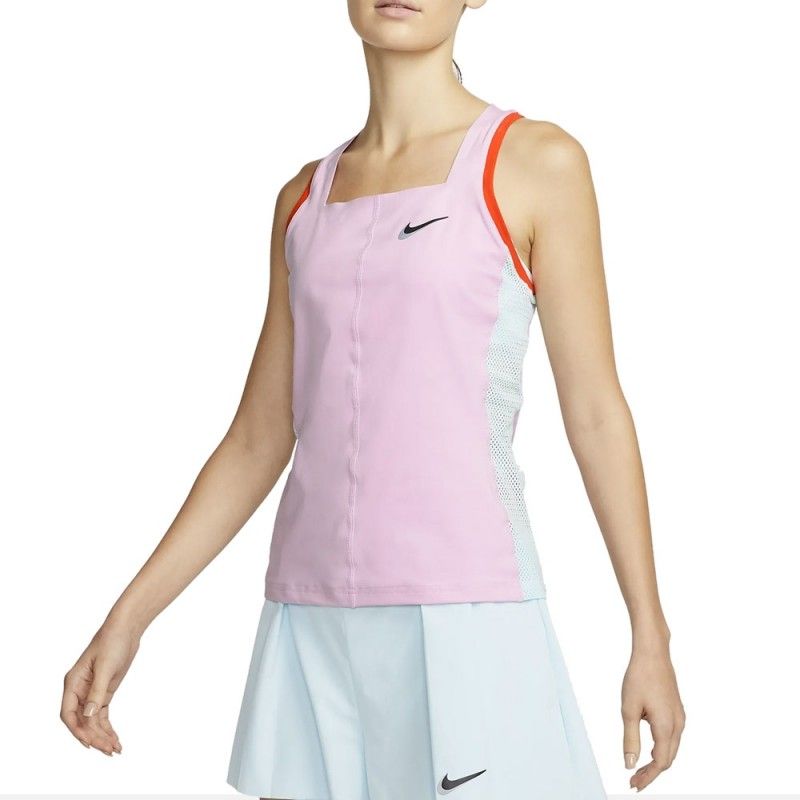 Camiseta Nike Court Dri Fit Slam Rosa Mujer