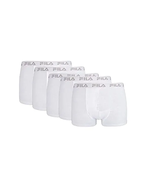 Paquete 5 Boxer Fila Blanco