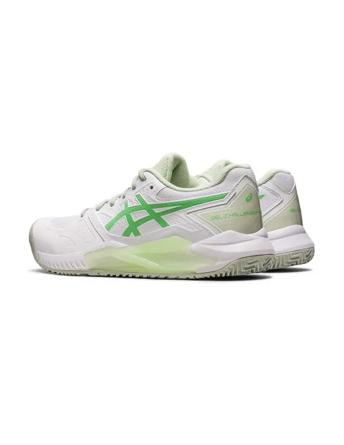 Asics Gel-Challenger 13 Padel Blanco Verde Mujer 1042a205-101