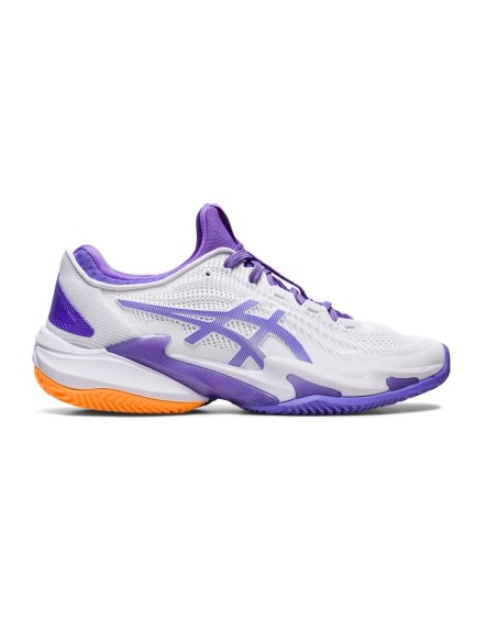 Asics Court Ff 3 Clay Branco Roxo Feminino | Ofertas de padel