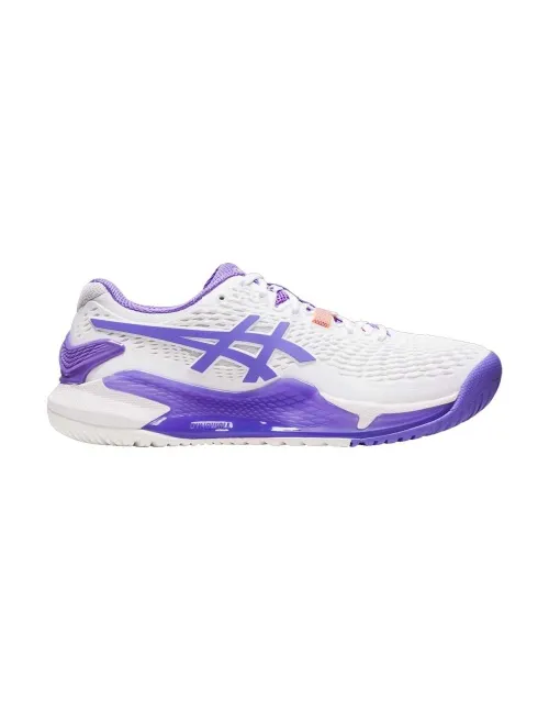 Asics Gel-Resolution 9 Blanco Morado Mujer 1042a208-101