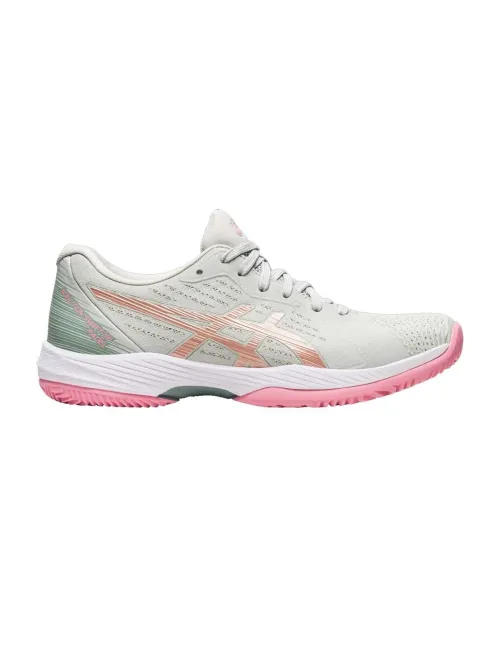 Asics Solution Swift Ff Padel Gris Rosa Mujer 1042a204-020