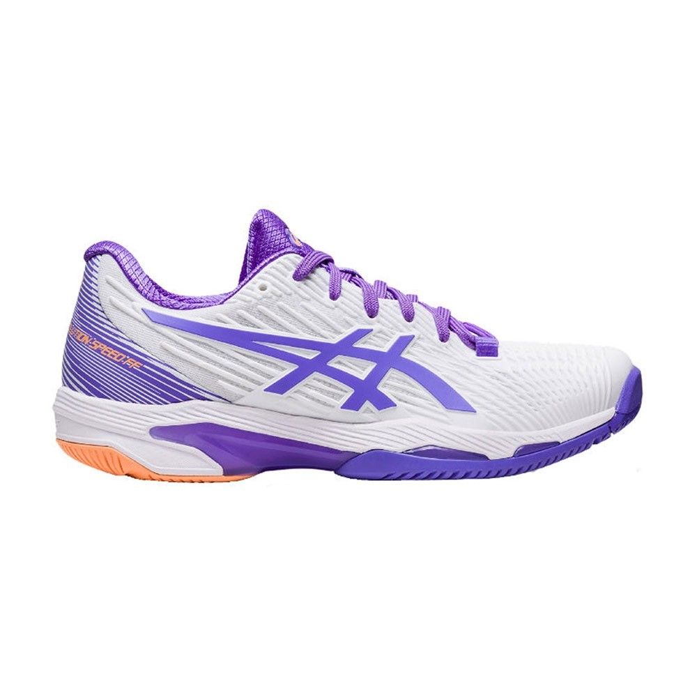 Asics Solution Speed Ff 2 Blanco Morado Mujer 1042a136-104 Talla 39.5