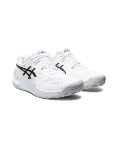 Asics Gel-Resolution 9 Clay Branco Preto 1041A375 100 | Ofertas de padel