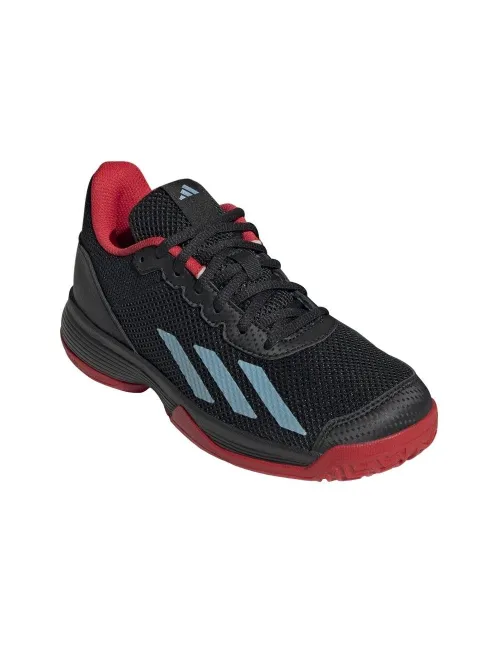 Adidas Courtflash K Negro Rojo Junior Hp9717