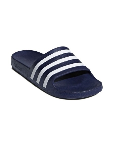 Chanclas Adidas Adilette Aqua Azul Marino Blanco Unisex | Ofertas de pádel
