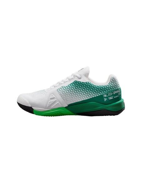Wilson Rush Pro 4.0 Clay Branco Verde | Ofertas de padel