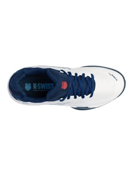 Kswiss Hypercourt Express 2 Branco Azul Marinho | Ofertas de padel