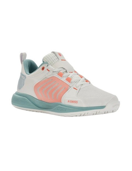 Kswiss Ultrashot Team Blanco Coral Mujer | Ofertas de pádel
