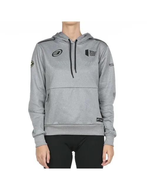 Sudadera Bullpadel Leste Gris Mujer