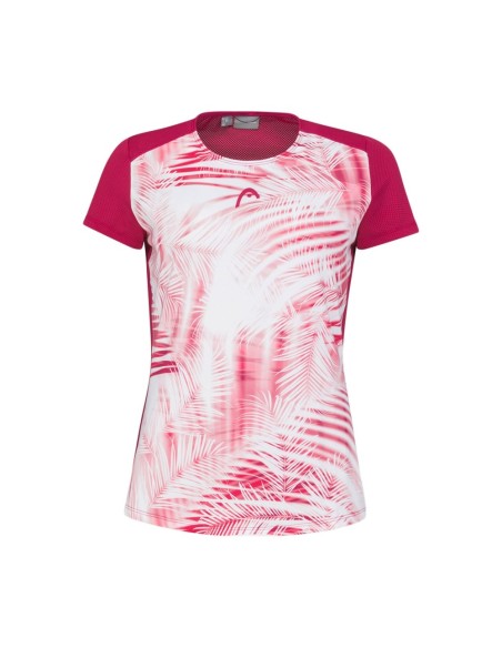 Head T-shirt Tie-Break Donna Rosa Bianco | Ofertas de padel