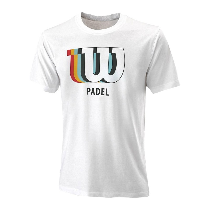 Camiseta Wilson Padel Blur  Tech Blanco Mujer