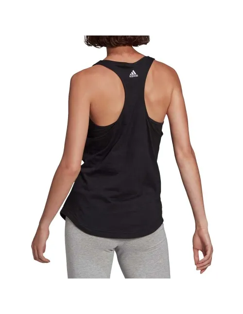 Adidas T-Shirt Essentials Logo Preto Tank Top para mulher | Ofertas de padel