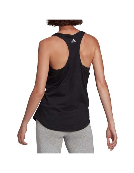 Adidas T-Shirt Essentials Logo Preto Tank Top para mulher | Ofertas de padel