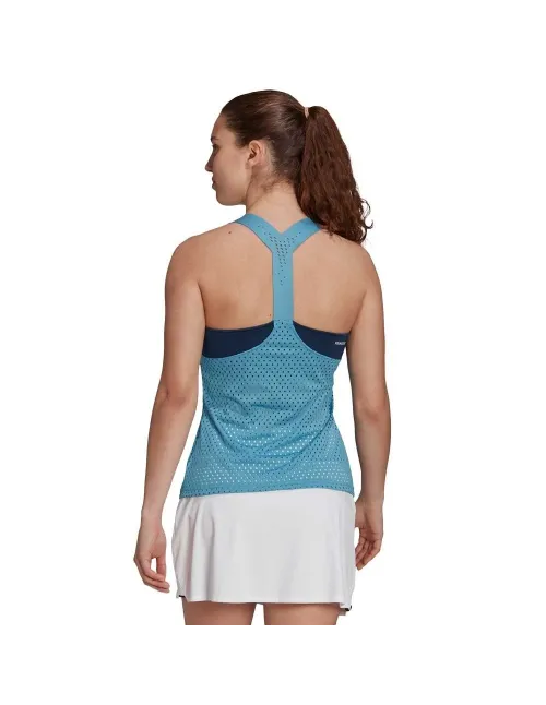 Adidas Top azul Primeblue para mulher | Ofertas de padel