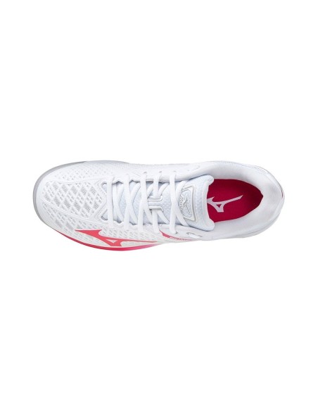 Mizuno Wave Exceed Tour 4 Cc Feminino Branco Rosa | Ofertas de padel