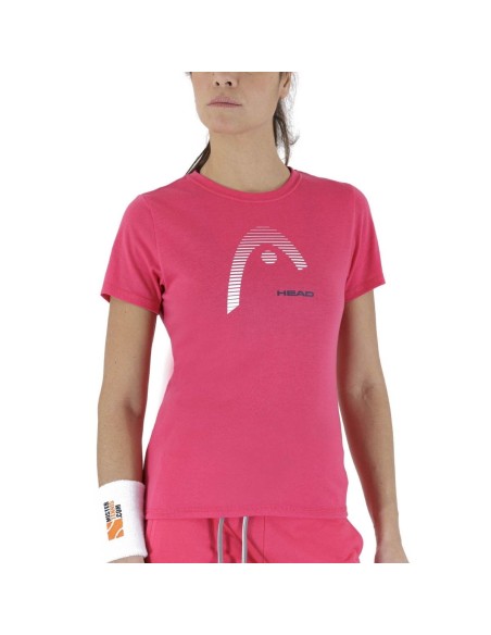 Camiseta Head Club Lara Fucsia Mujer | Ofertas de pádel