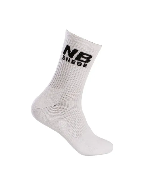 Calcetines Enebe Media Caña Revolution Blanco | Ofertas de pádel