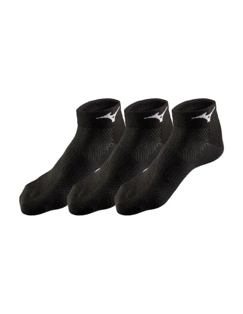 Confezione di 3 paia di calze da corsa nere Mizuno |Padel offers