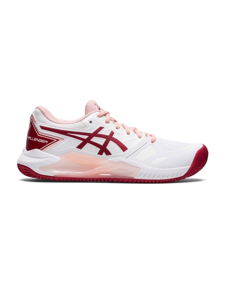 Asics Gel-Challenger 13 Clay Blanco Rosa Mujer | Ofertas de pádel