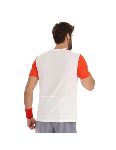 Lotto Maglietta Top Iv Bianco Rosso |Padel offers