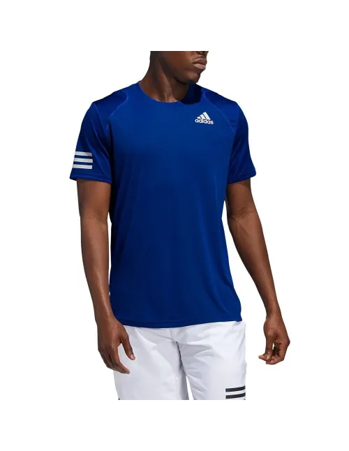 Adidas T-Shirt Club Tennis 3-Stripes Collegiate Royal | Ofertas de padel