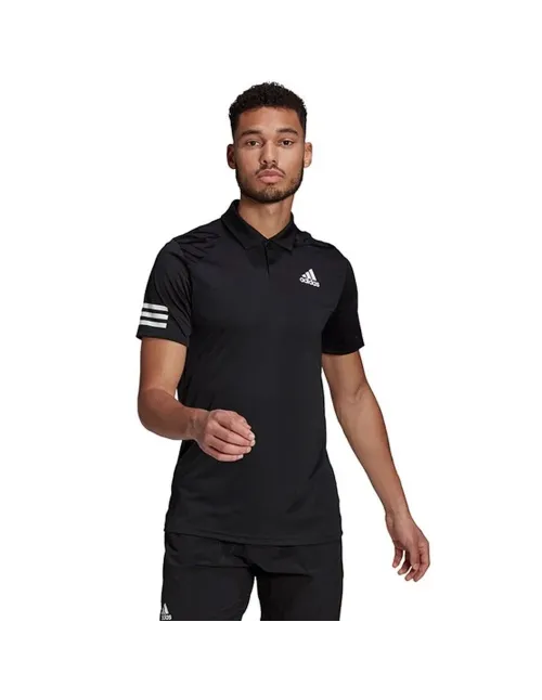 Polo Adidas Club 3str Black White Ofertas De Padel