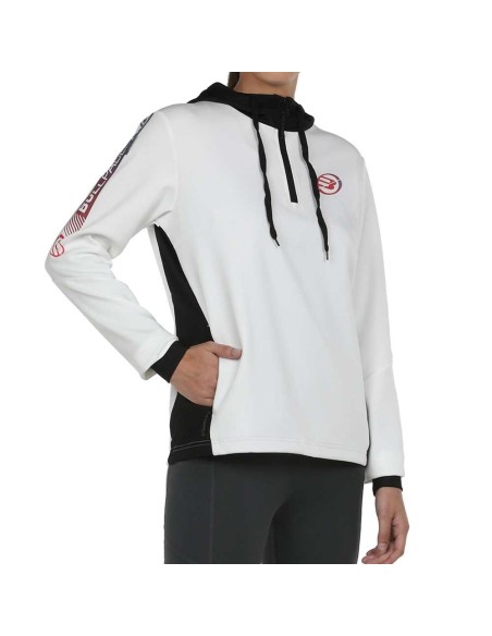 Bullpadel Sweatshirt Drena Branco | Ofertas de padel
