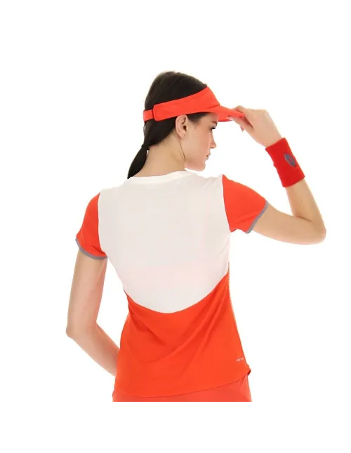Camiseta Lotto Top Iv Laranja Feminina | Ofertas de padel