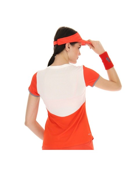 T-shirt Lotto Top Iv Orange Women | Ofertas de padel