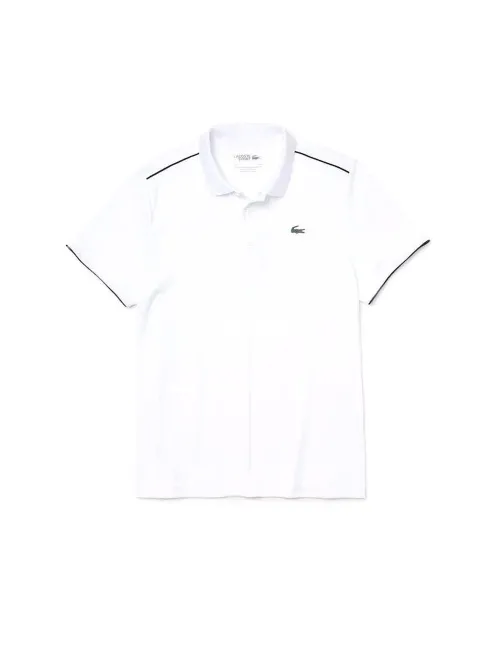 Polo Lacoste Sport Blanco Negro | Ofertas de pádel