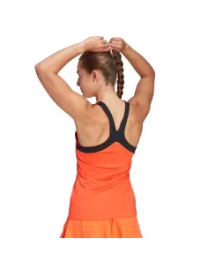 Adidas T-shirt de alças laranja Impact para mulher | Ofertas de padel 2