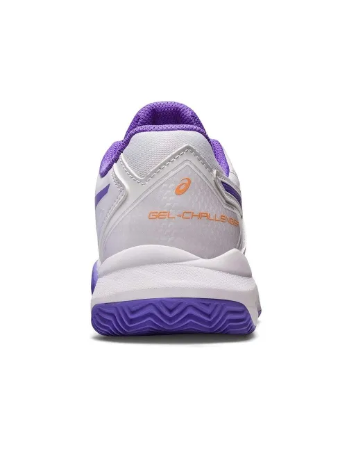 Asics Gel-Challenger 13 Clay Blanco Y Morado Mujer 1042A165-104 | Ofertas de pádel