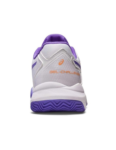 Asics Gel-Challenger 13 Clay Blanco Y Morado Mujer 1042a165-104 | Ofertas de pádel
