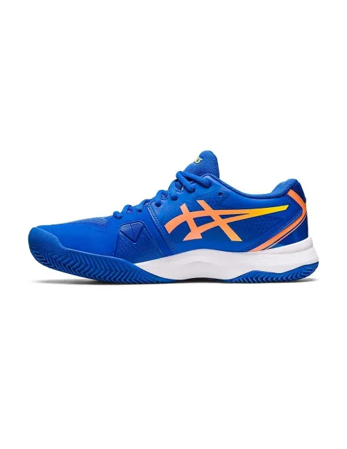 Asics Gel-Challenger 13 Argila Azul Laranja | Ofertas de padel